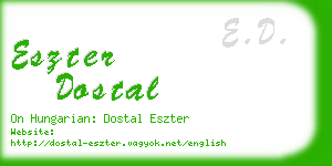 eszter dostal business card